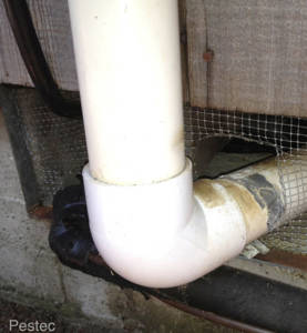 Gap Around Utility Penetration