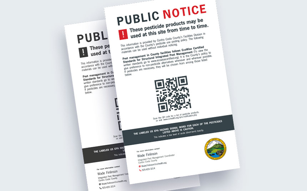 Contra Costa County Permanent Pesticide Use Posting