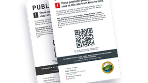 Contra Costa County Permanent Pesticide Use Posting
